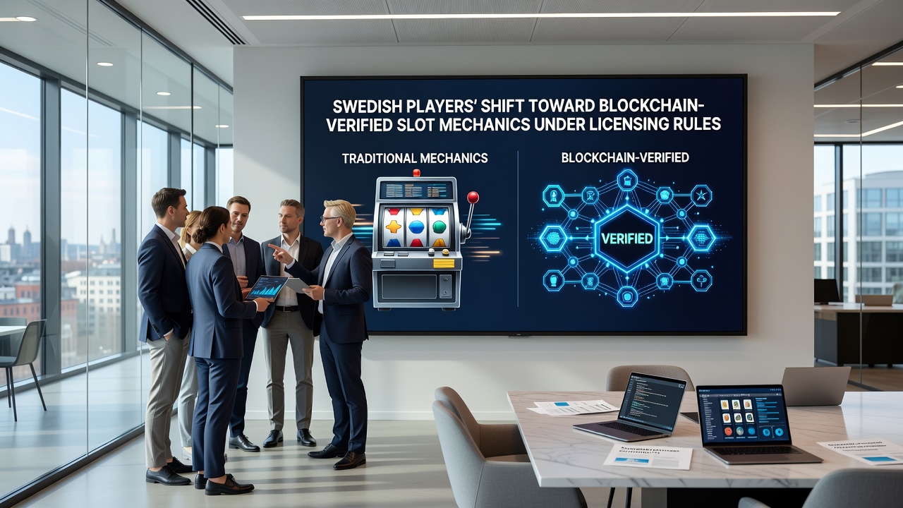 Blockchain transaction explorer screen showing verified slot game results from a Swedish licensed operator